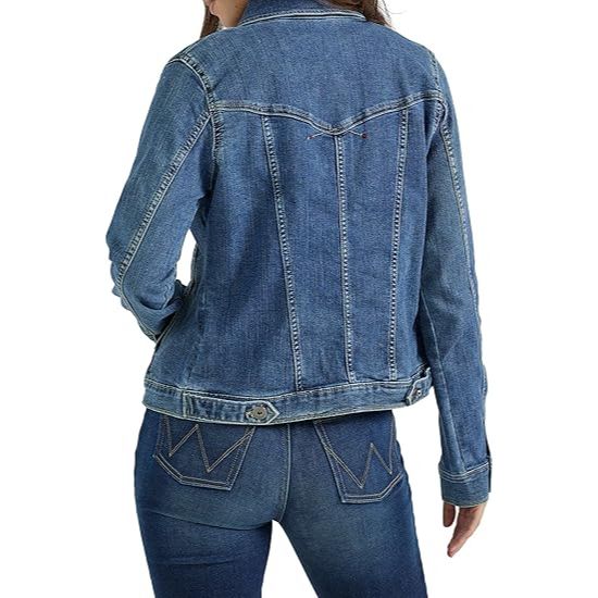 Women's Fall Stretch Distressed Denim Jacket